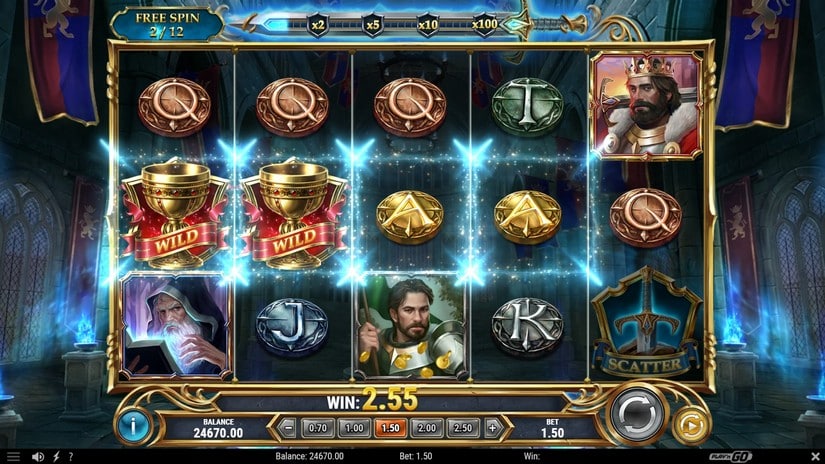 The Sword and the Grail Excalibur slot screen 4
