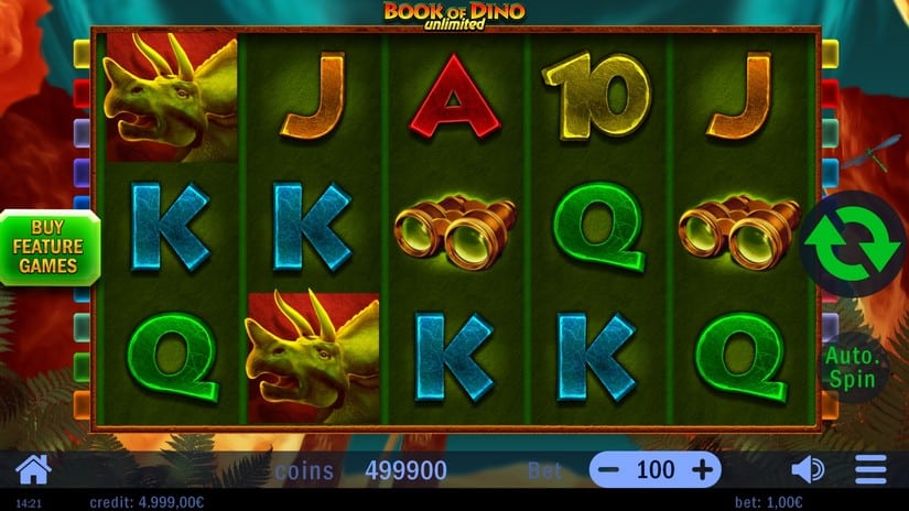 Book of Dino slot screen 1