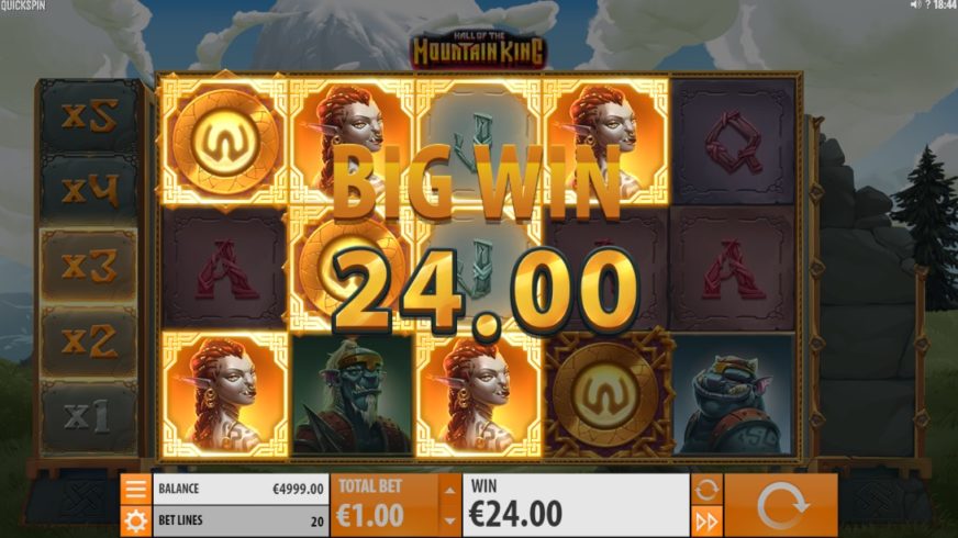 Hall of the Mountain King slot screen 2