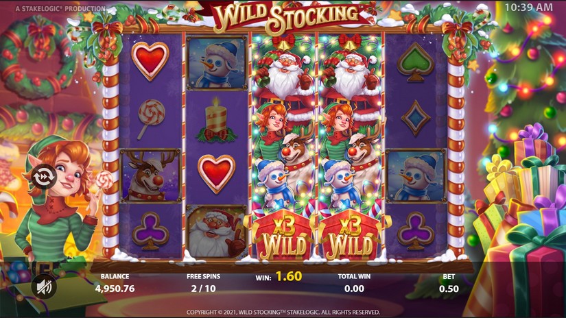 Wild Stocking slot screen 6