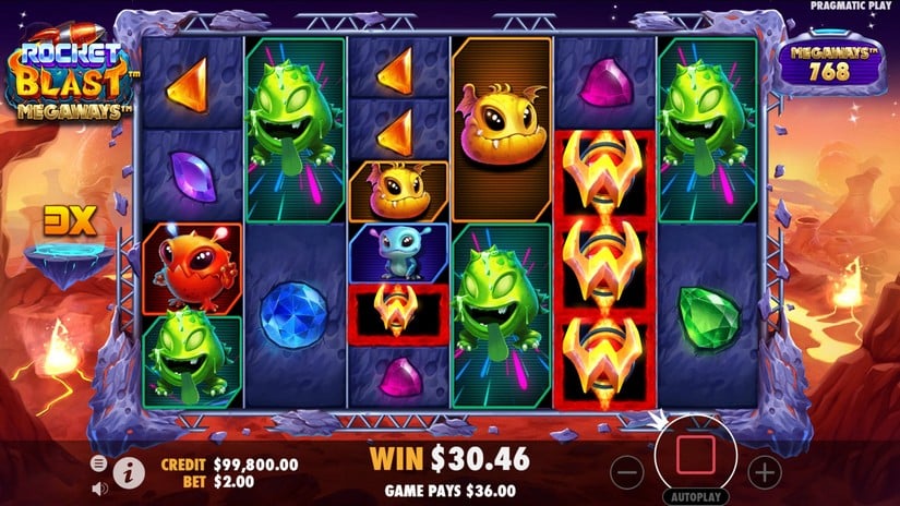 Rocket Blast Megaways slot screen 6