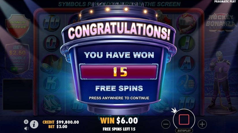 Hockey Bonanza slot screen 3