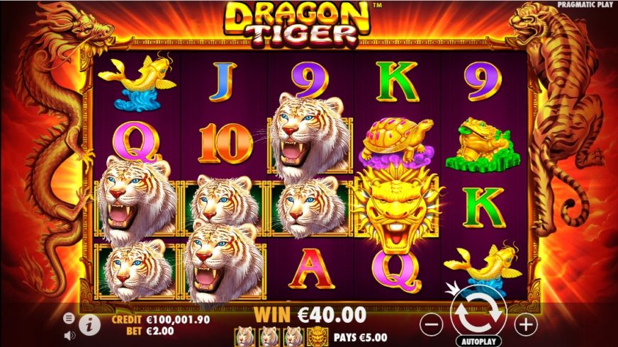 Dragon Tiger slot screen 2