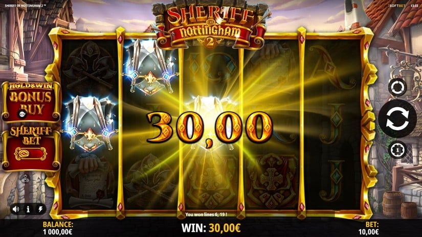 Sheriff of Nottingham 2 slot screen 2