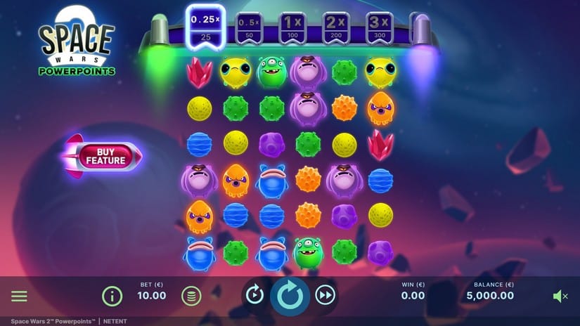 Space Wars 2 Powerpoints slot screen 2