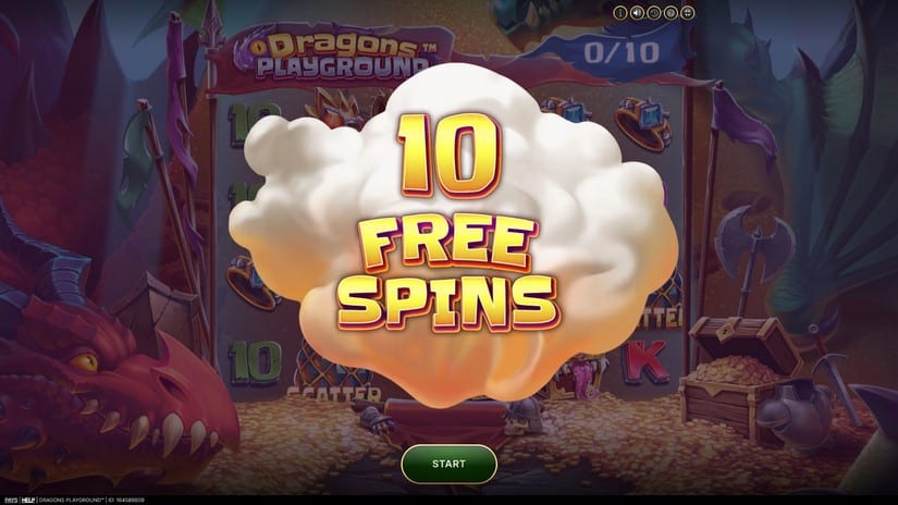 Dragons Playground slot screen 3