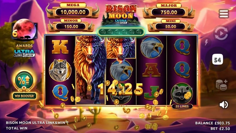 Bison Moon Ultra Link & Win slot screen 5