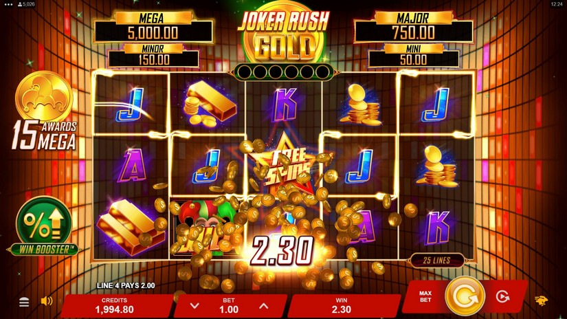 Joker Rush Gold slot screen 2