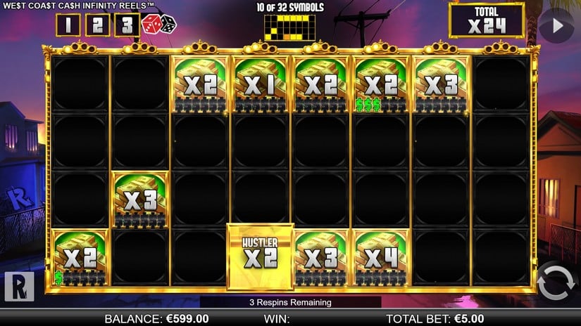 West Coast Cash Infinity Reels slot screen 5