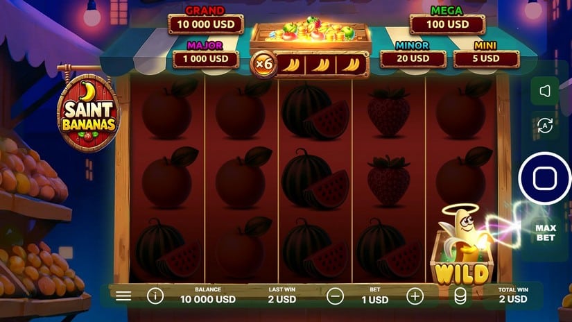 Saint Bananas slot screen 3