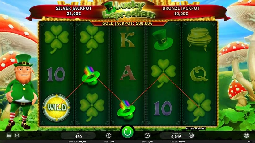 Lucky Leprechaun slot screen 2
