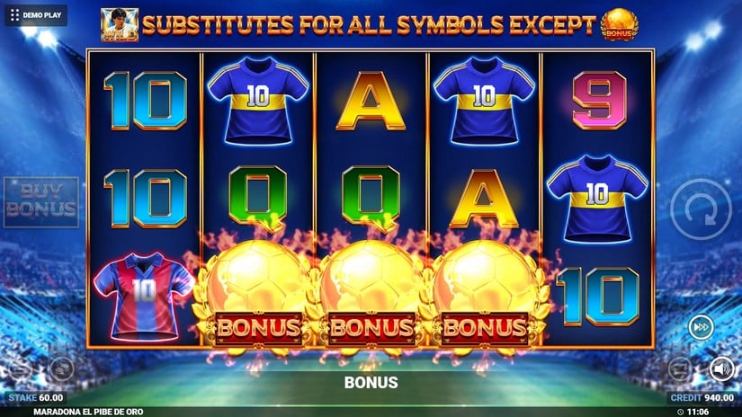 Maradona El Pibe De Oro slot screen 2