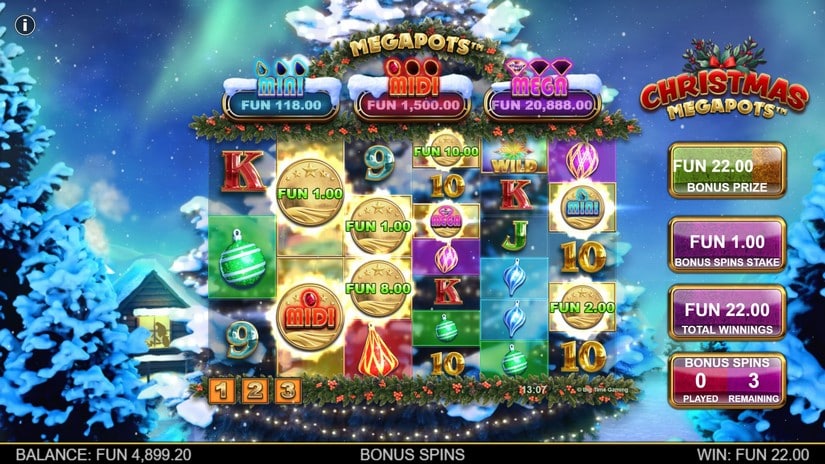 Christmas Megapots slot screen 1