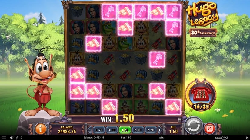 Hugo Legacy slot screen 5