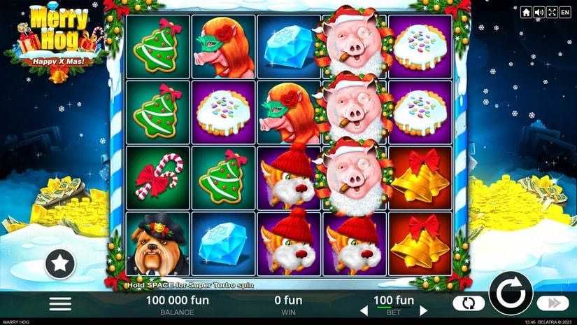 Merry Hog slot screen 1