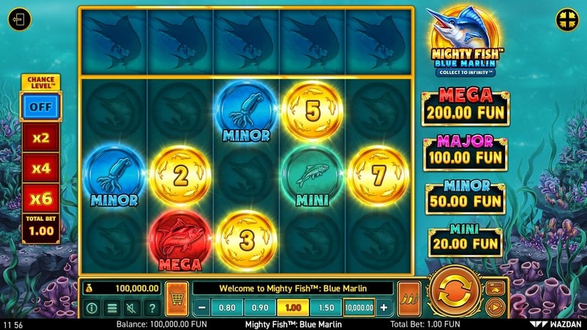 Mighty Fish™: Blue Marlin slot screen 1