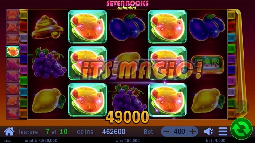 Seven Books Unlimited slot screen 5