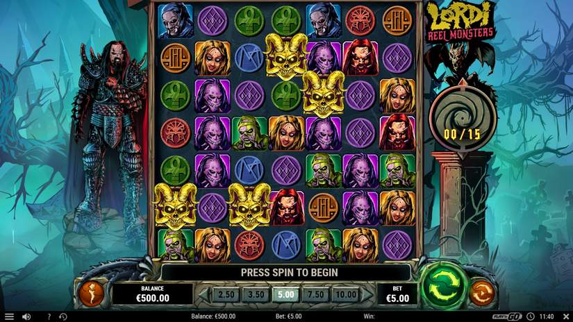 Lordi Reel Monsters slot screen 1