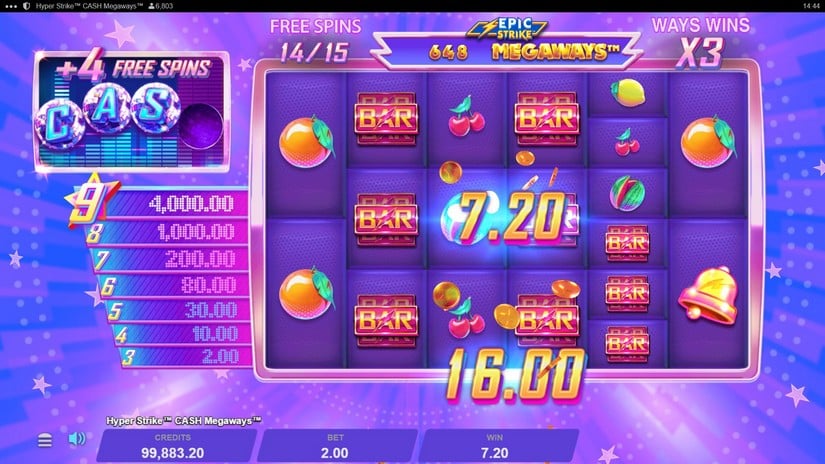 Hyper Strike Cash Megaways slot screen 6