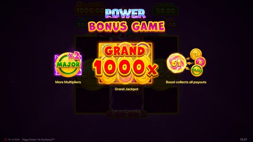 Piggy Power: Hit the Bonus slot screen 3