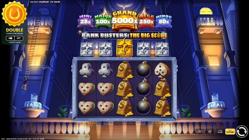 Bank Busters The Big Score slot screen 1