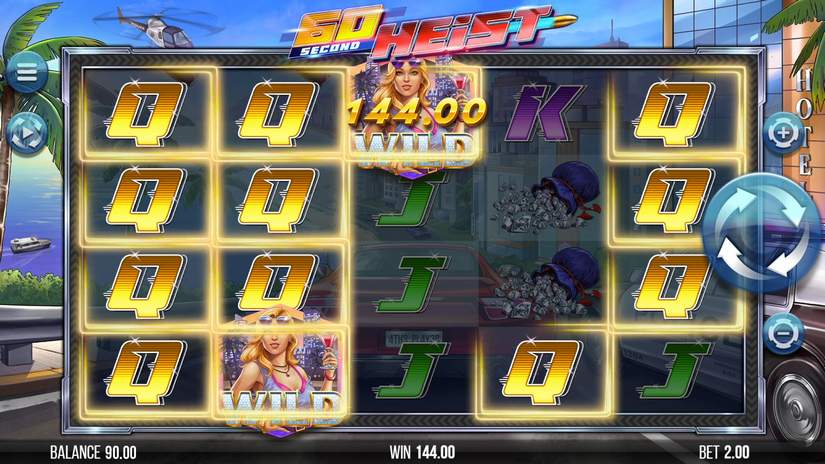 60 Second Heist slot screen 8