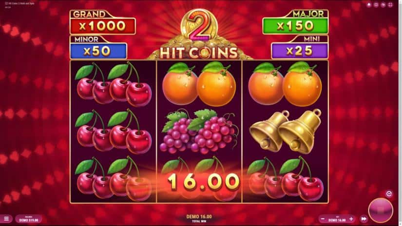 Hit Coins 2 Hold and Spin slot screen 3