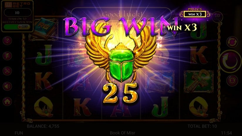 Book Of Misr slot screen 3