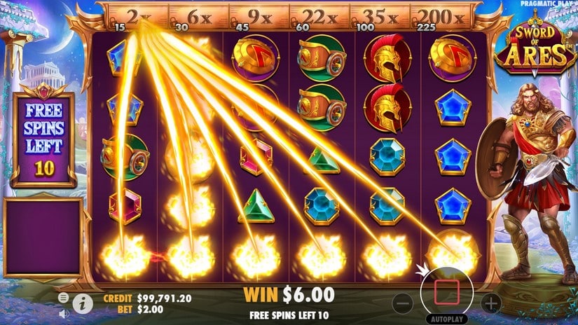 Sword of Ares slot screen 5