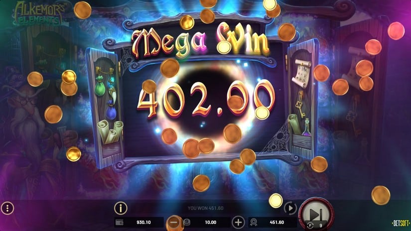 Alkemor’s Elements slot screen 6