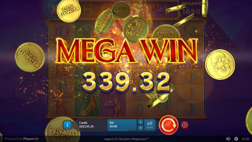 Legend of Cleopatra Megaways slot screen 9