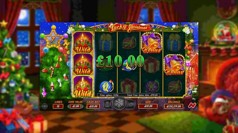 Lucky Christmas slot screen 6