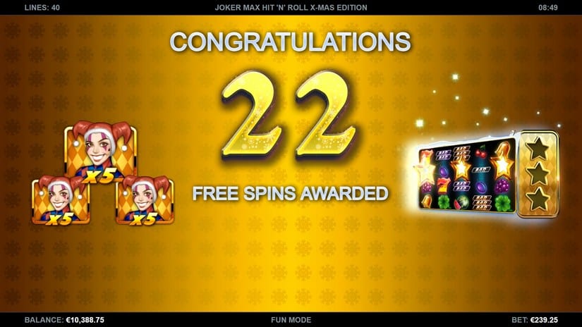 Joker Max: Hit ‘n’ Roll Xmas Edition slot screen 4
