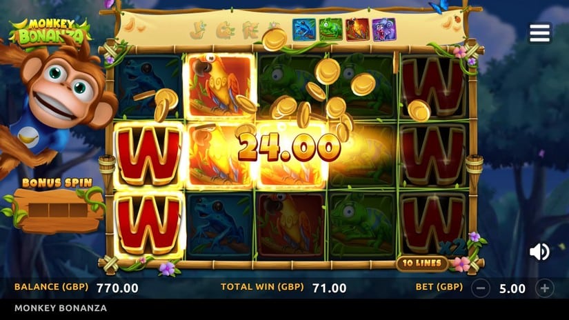 Monkey Bonanza slot screen 7
