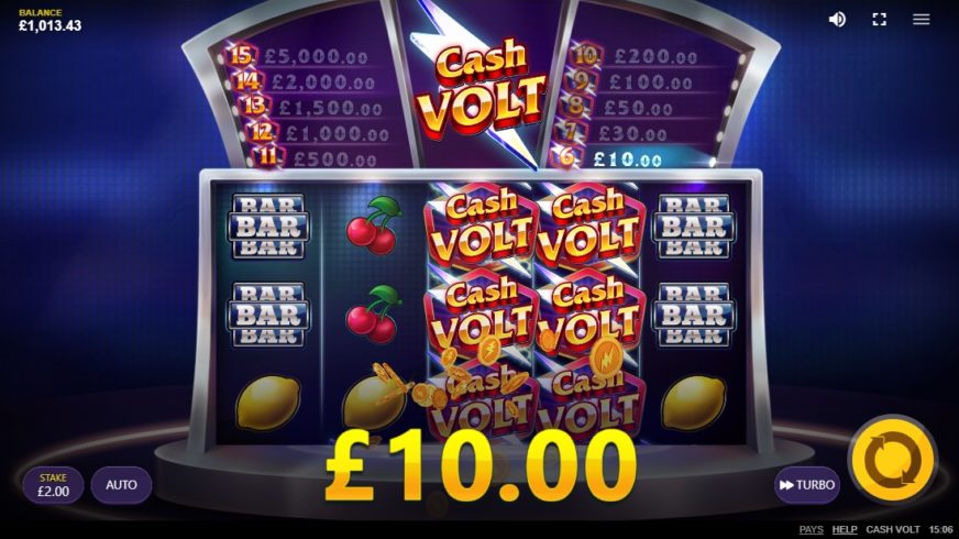 Cash Volt slot screen 3