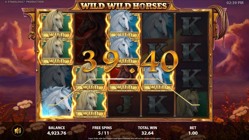 Wild Wild Horses slot screen 5