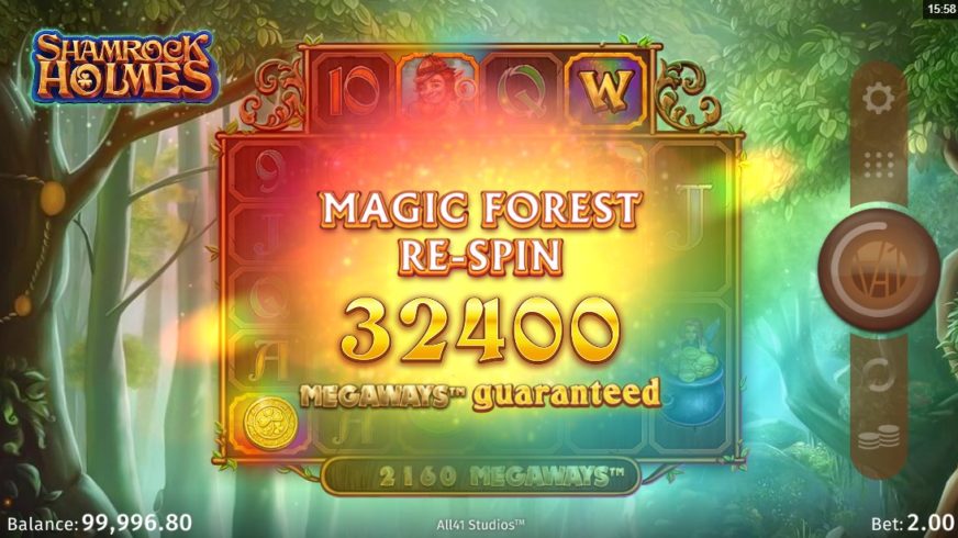 Shamrock Holmes Megaways slot screen 2