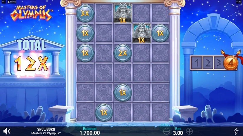 Masters of Olympus slot screen 5