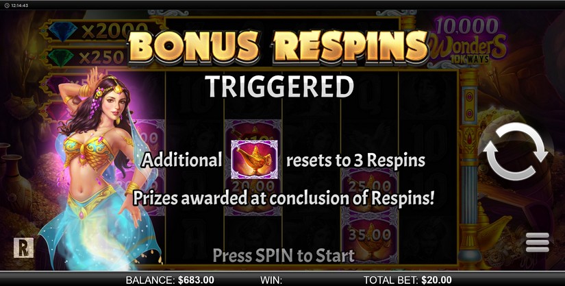 10000 Wonders 10k Ways slot screen 5