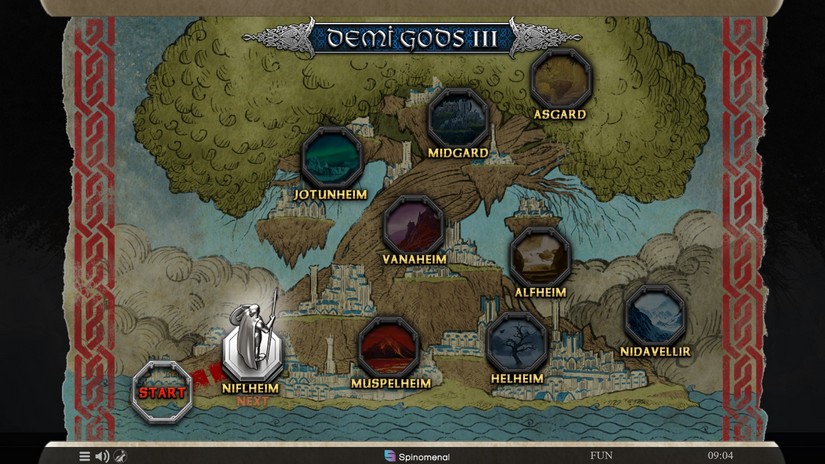 Demi Gods III slot screen 4