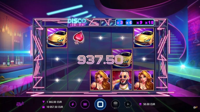 Disco Lights slot screen 4