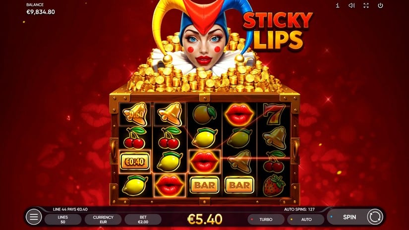 Sticky Lips slot screen 3