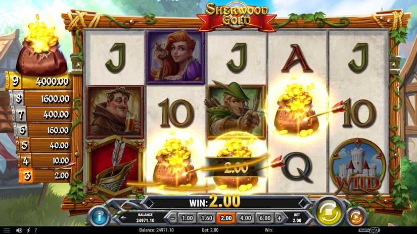 Sherwood Gold slot screen 2