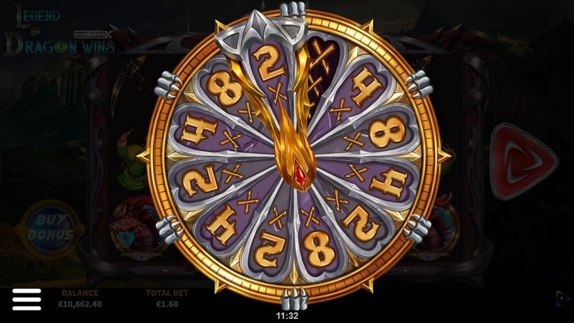 Legend of the Dragon Wins DoubleMax slot screen 2