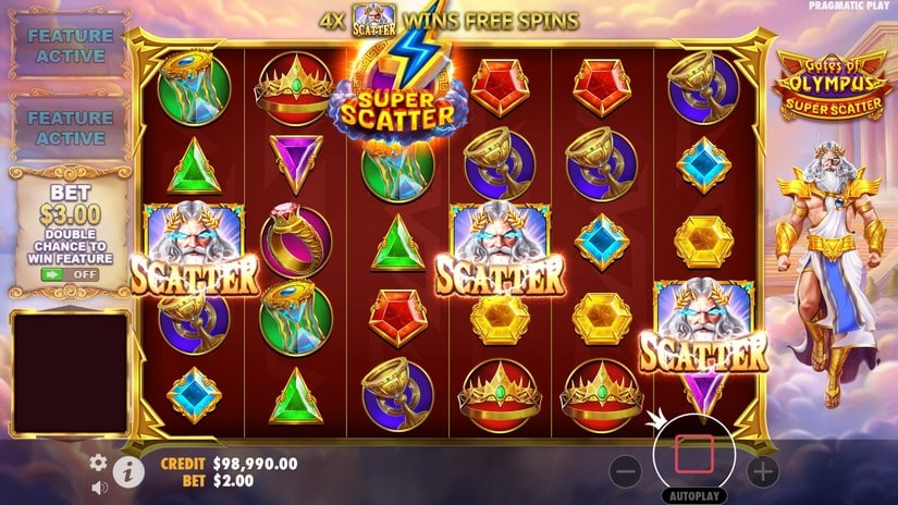 Gates of Olympus Super Scatter slot screen 2