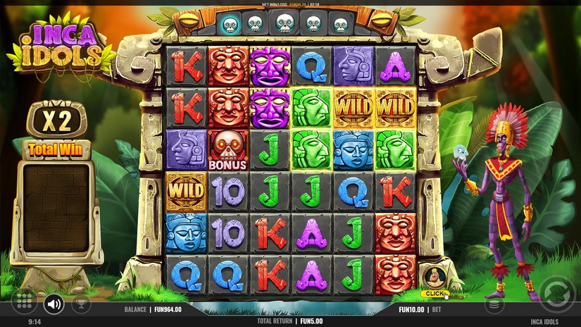 Inca Idols slot screen 2
