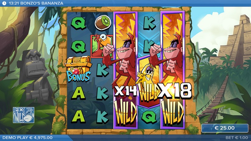 Bonzo’s Bananza slot screen 2