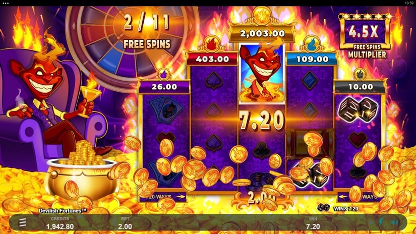 Devilish Fortunes slot screen 5