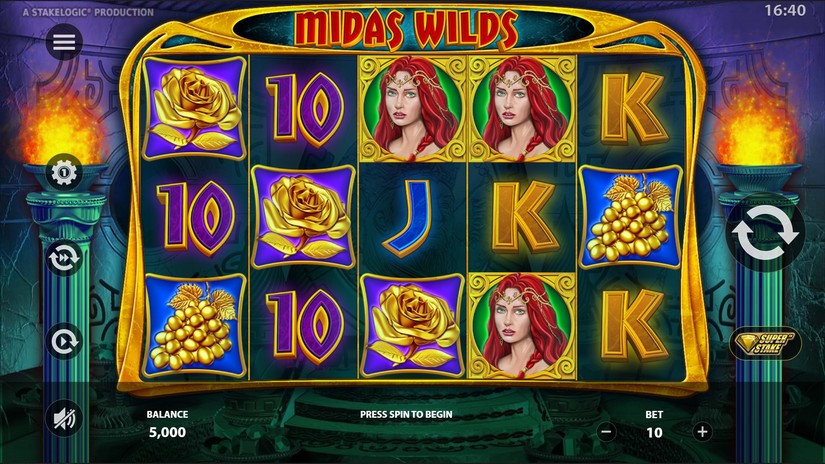 Midas Wilds slot screen 1