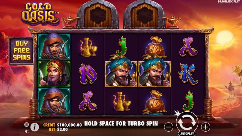 Gold Oasis slot screen 1